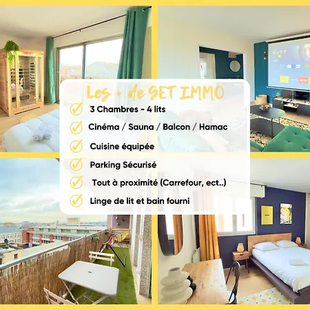 Vue Toits D Sauna & Cinema Balcon Parking Lägenhet