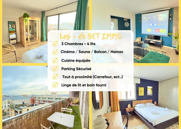 Vue Toits D Sauna & Cinema Balcon Parking Appartamento